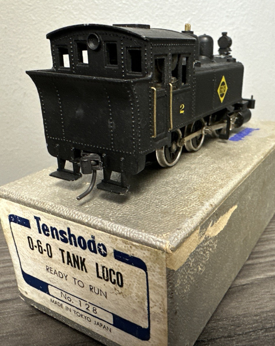 Tenshodo HO #128 0-6-0T Painted as Erie #2 DOES NOT RUN/NEEDS REPAIR & TLC