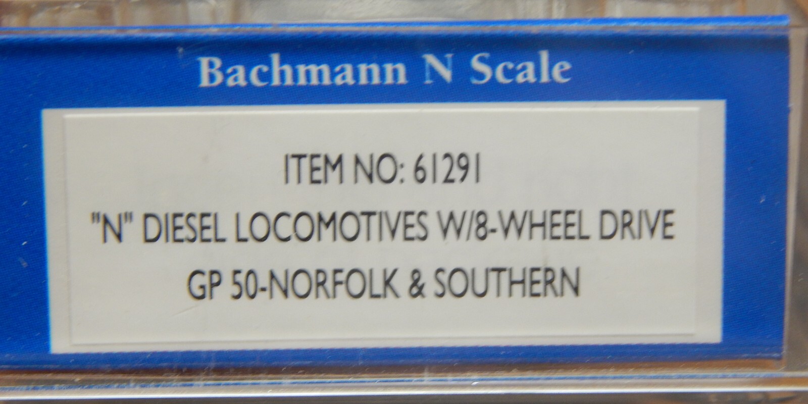 BACHMANN 61291 NORFOLK &SOUTHERN GP-50 DIESEL LOCOMOTIVE USED VERY LITTLE WBOX N