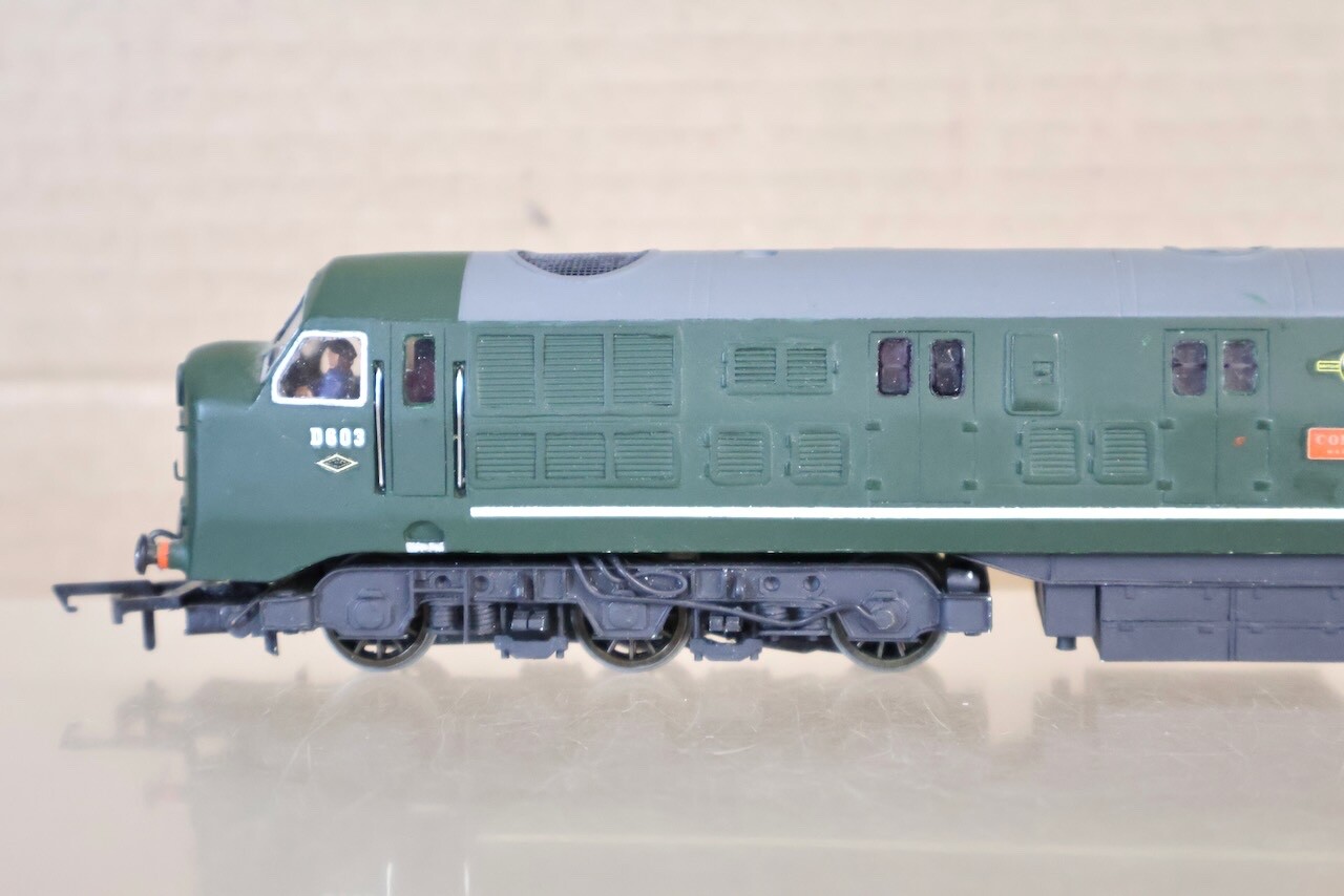 SILVER FOX MODELS KIT BUILT BR WARSHIP CLASS 41 DIESEL LOCO D603 CONQUEST ol