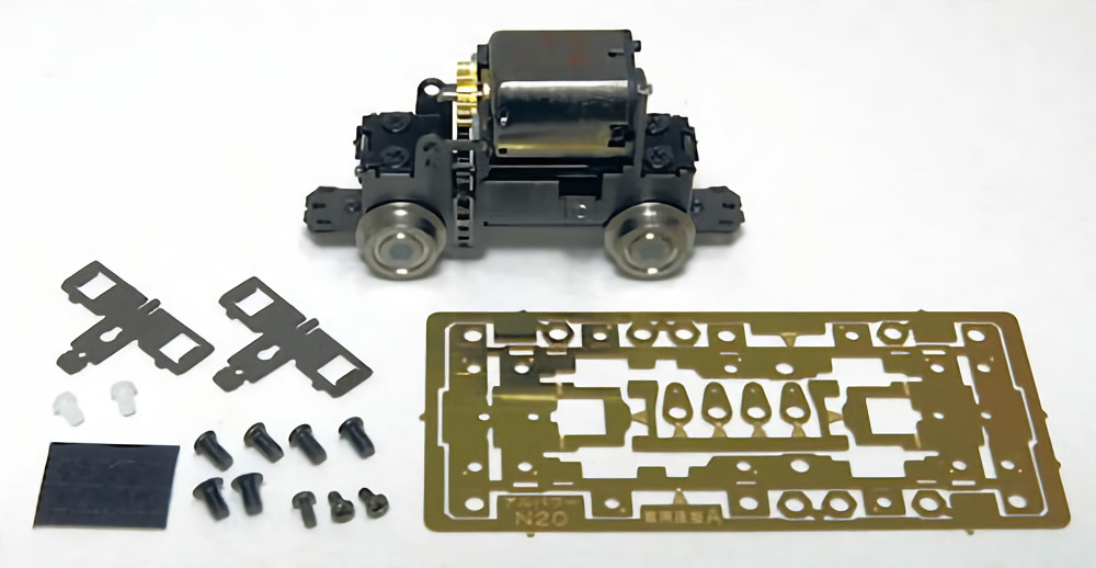 HOn30/HOe/009/N Aru-Model N20 2-Axle Power Drive Chassis Wheel 20mm/6mm H0e
