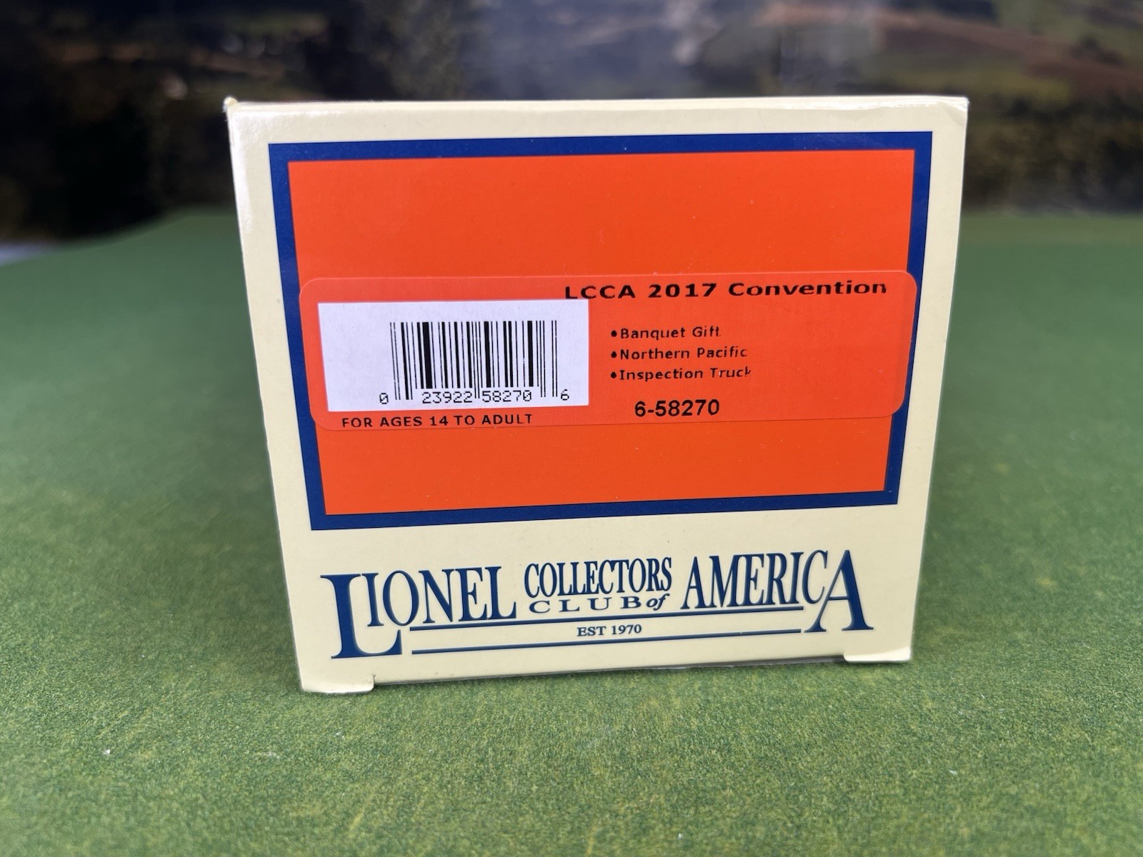 LIONEL 6-58270 NORTHERN PACIFIC RAILWAY LCCA BANQUET 2017 INSPECTION TRUCK MINT!