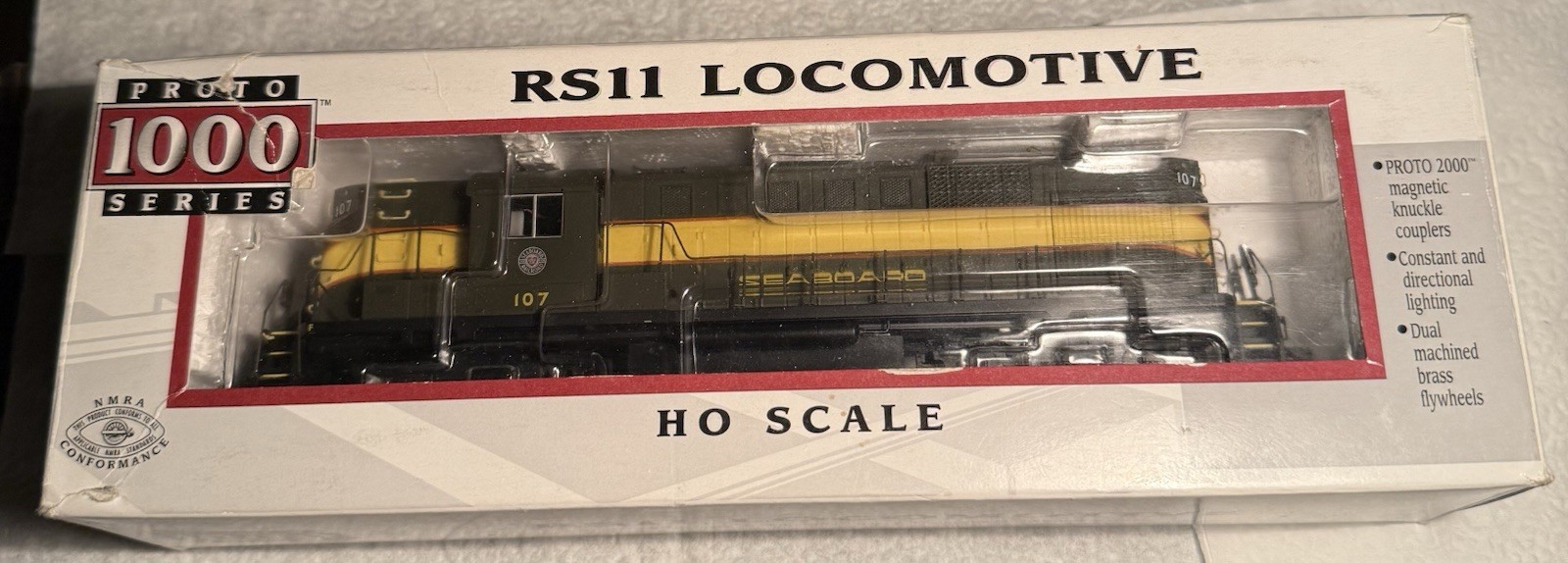 HO Scale Proto 1000 Seaboard Airline RR RS11 Diesel DCC with Sound