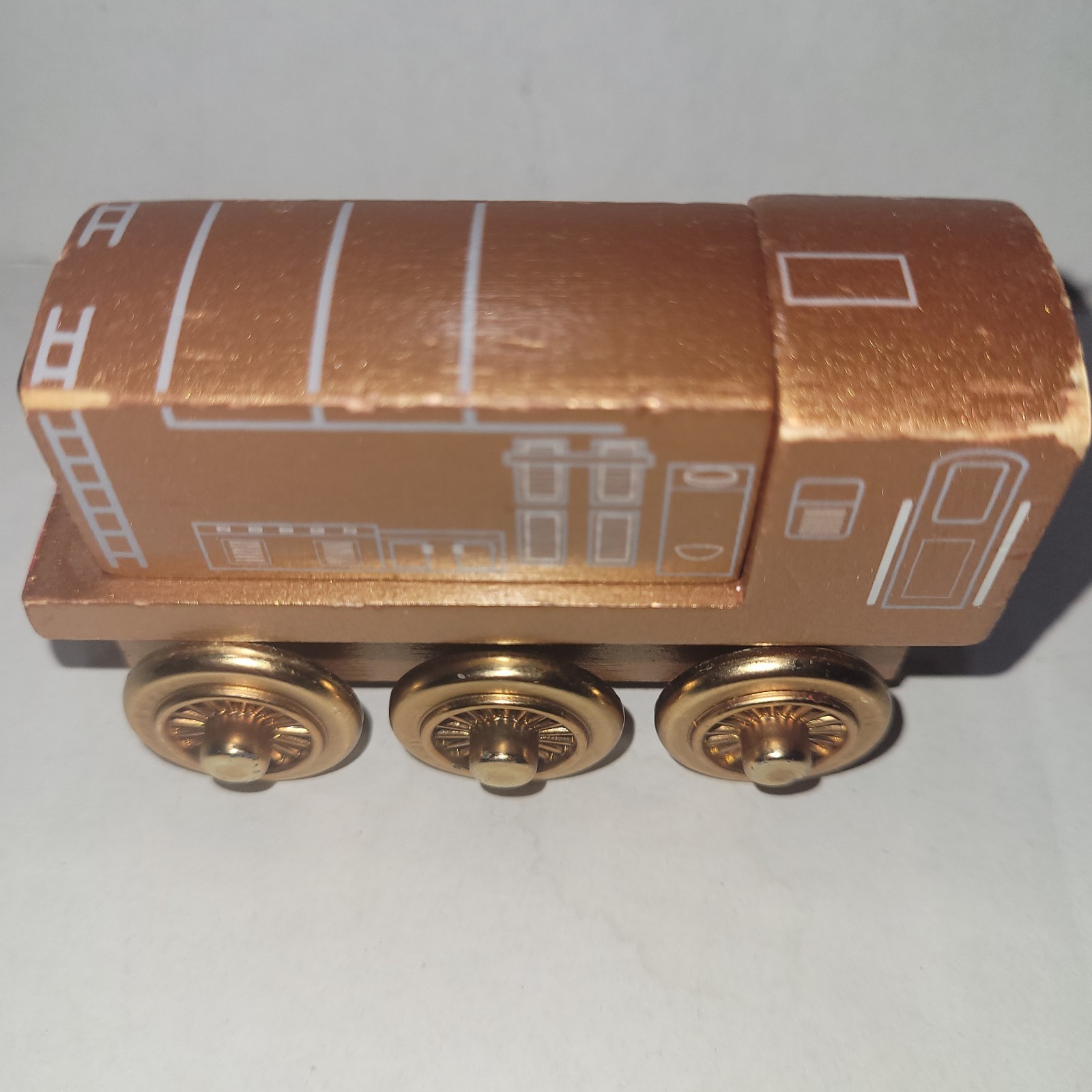 Thomas Friends Wooden Railway Limited 60 Year Edition Diesel Gold Train VGUC 3