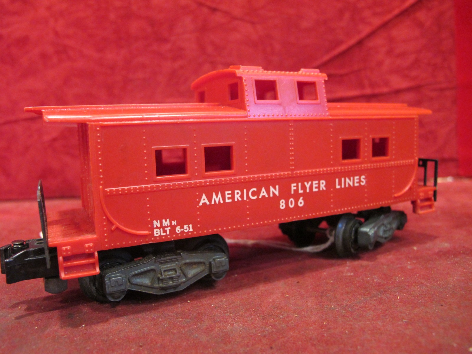 GILBERT American Flyer Lines 806 CABOOSE S Gauge Made in USA 1956