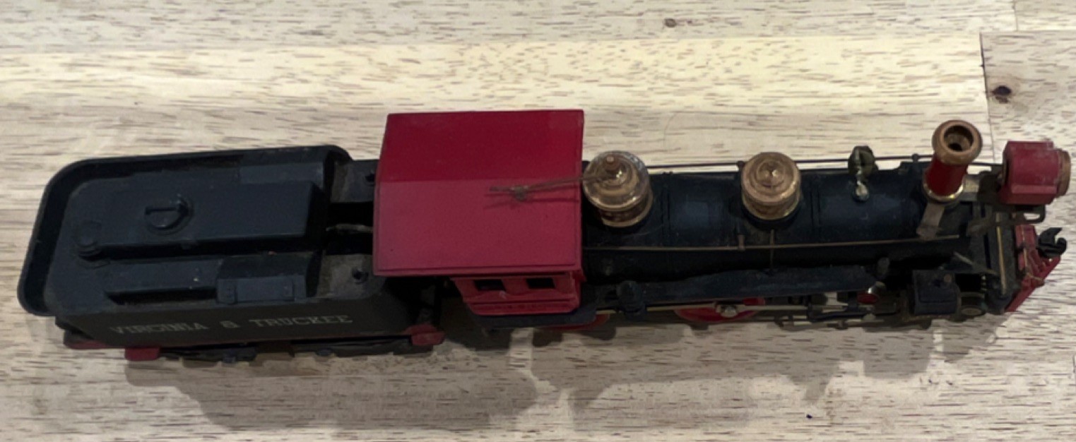 HO Gauge Virginia & Truckee “Reno” 4-4-0 Steam Locomotive w/ Tender Analog