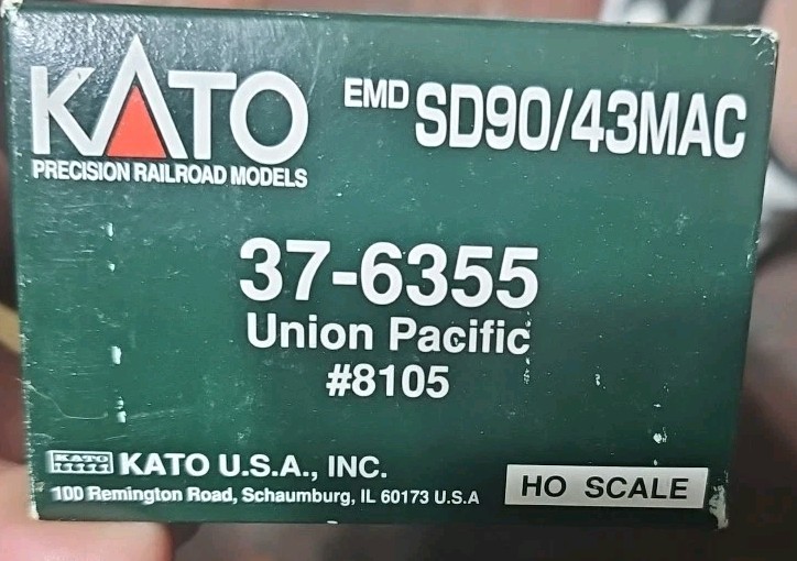 kato ho scale locomotive EMD SD90/43MAC Union Pacific #8105