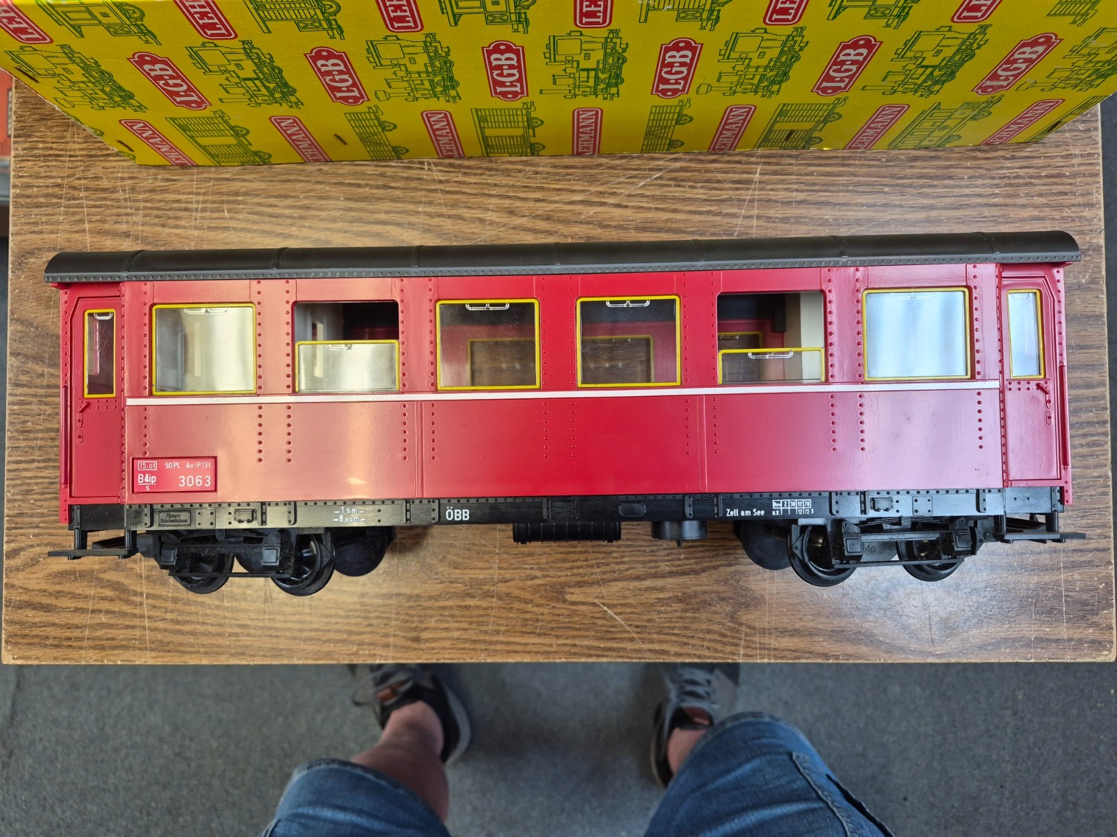 LGB 3063 OBB AUSTRIAN PASSENGER CAR EARLY BOX PRE OWNED G SCALE 1:22.5
