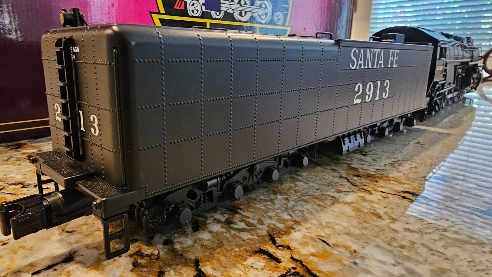 MTH AT&SF Santa Fe 4-8-4 Northern 2913 20-3080-1 3-Rail Excellent!