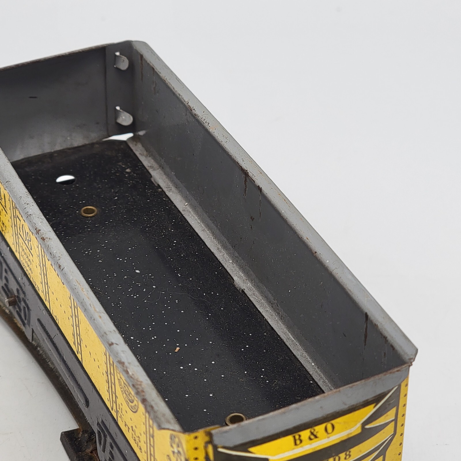 Marx Gondola Car Baltimore & Ohio O Gauge Yellow No. 241708 1950’s CLEAN