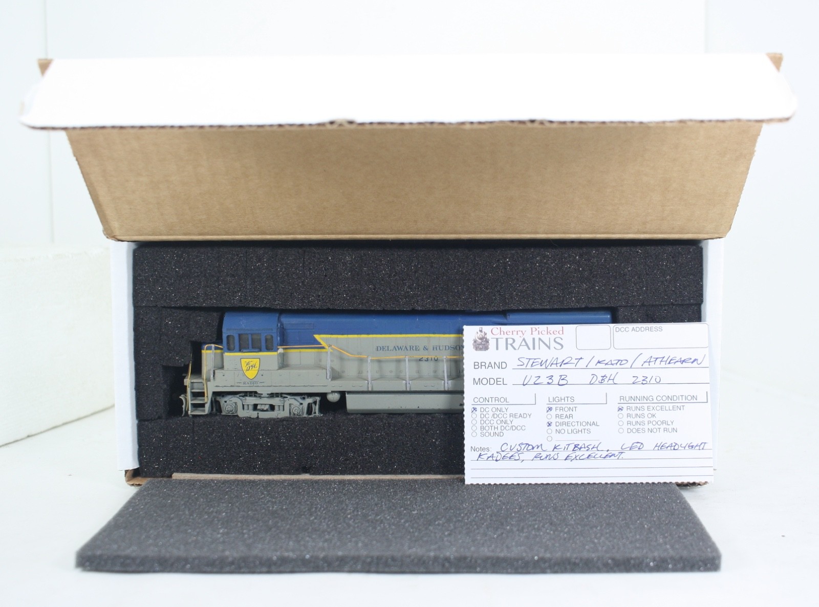 HO Scale Kato / Stewart Delaware & Hudson U23B Kitbashed Custom Diesel #2310