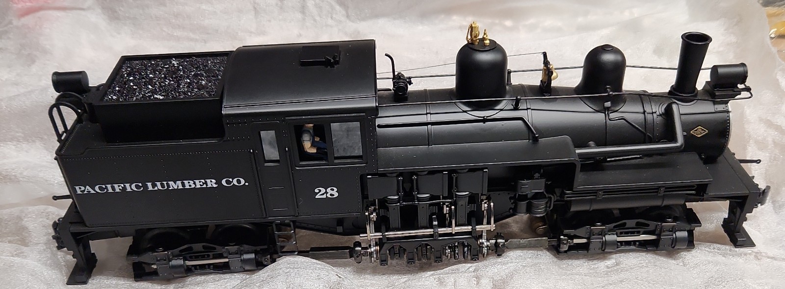 K-line K3499-0028CC Pacific Lumber Shay Locomotive #28 W/ TMCC LN/Box