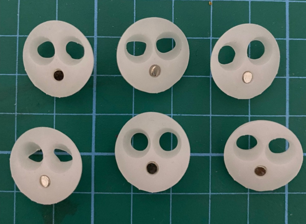 Custom HO/OO Magnetic Bachmann Thomas Face Set of Six