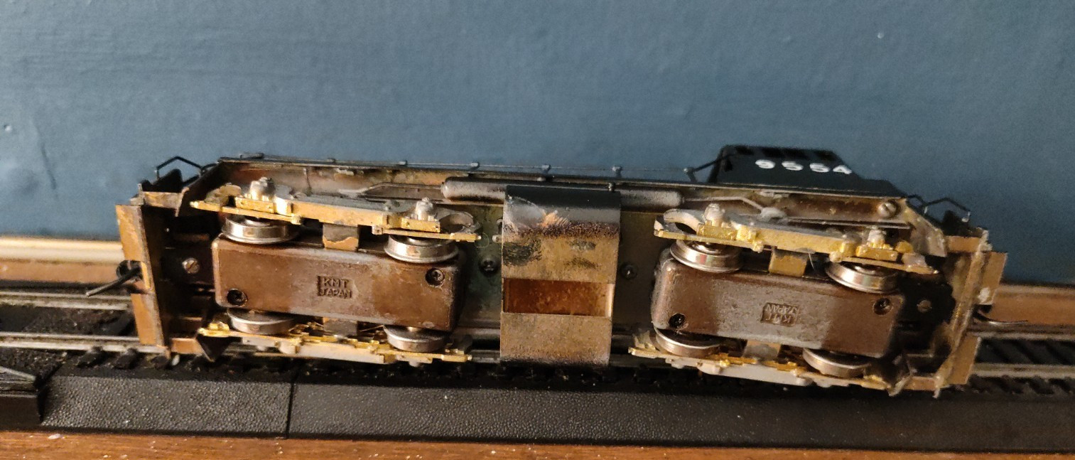 HO Scale Alco Brass Penn Central SW 1000 Diesel locomotive no 9554