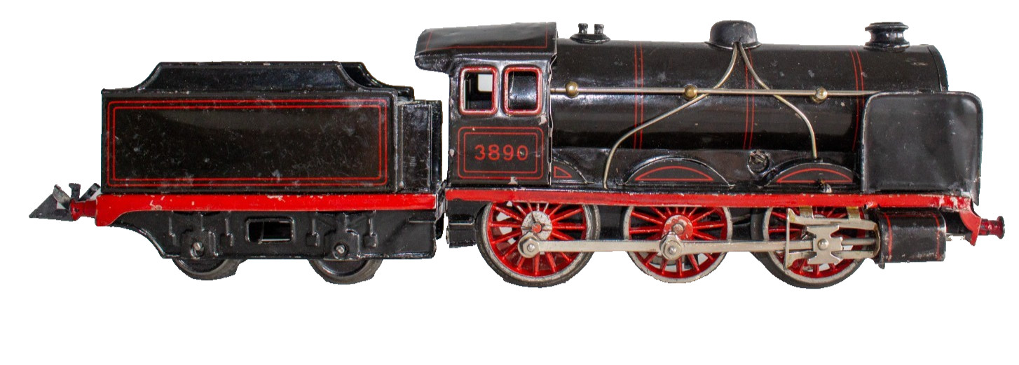 Vintage (c.1925-1930) Bing 0-gauge #3890 0-6-0 Clockwork Locomotive