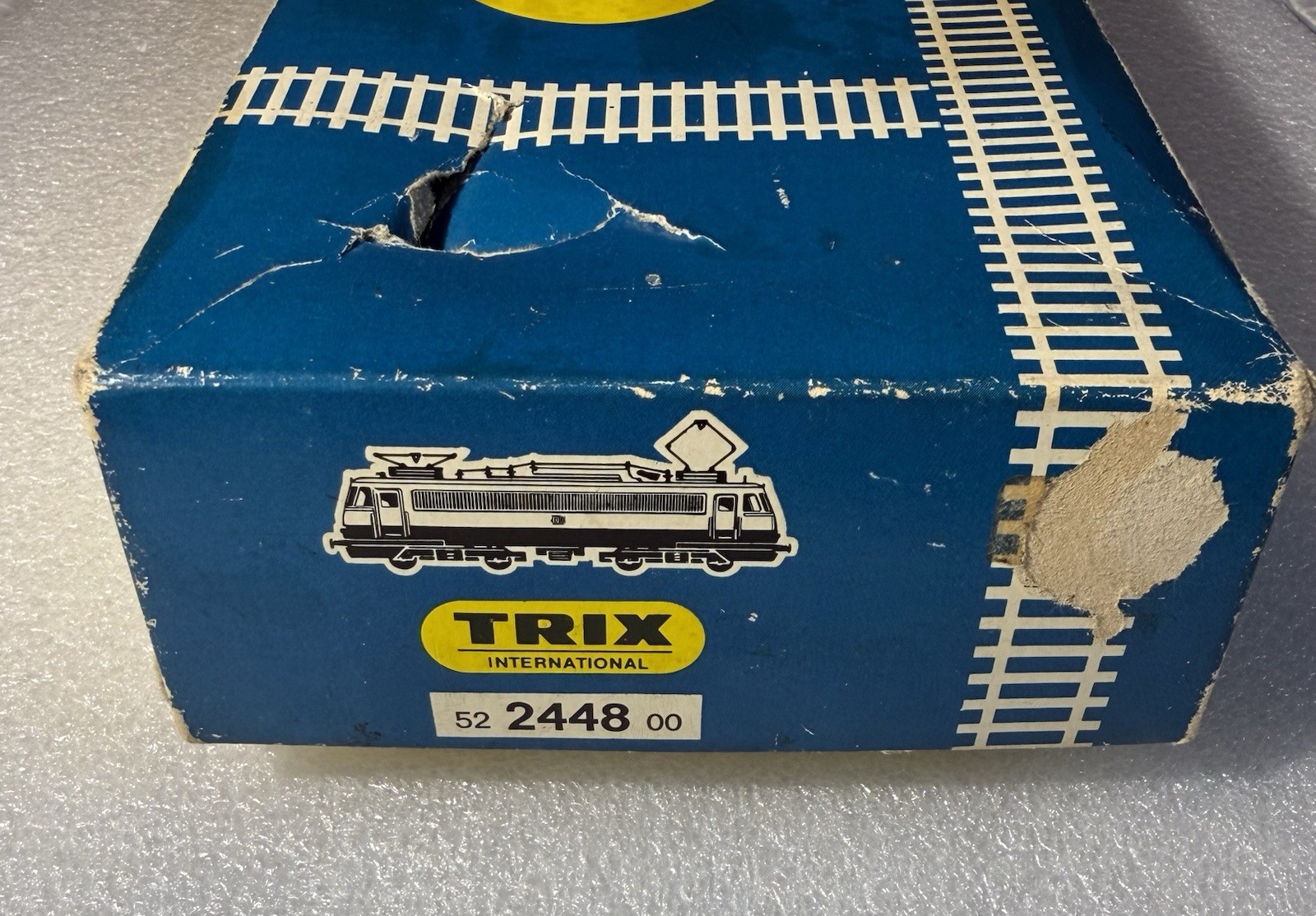 Vintage German Trix Express HO Electric Locomotive 52-2448-00 w/Box Manual Video