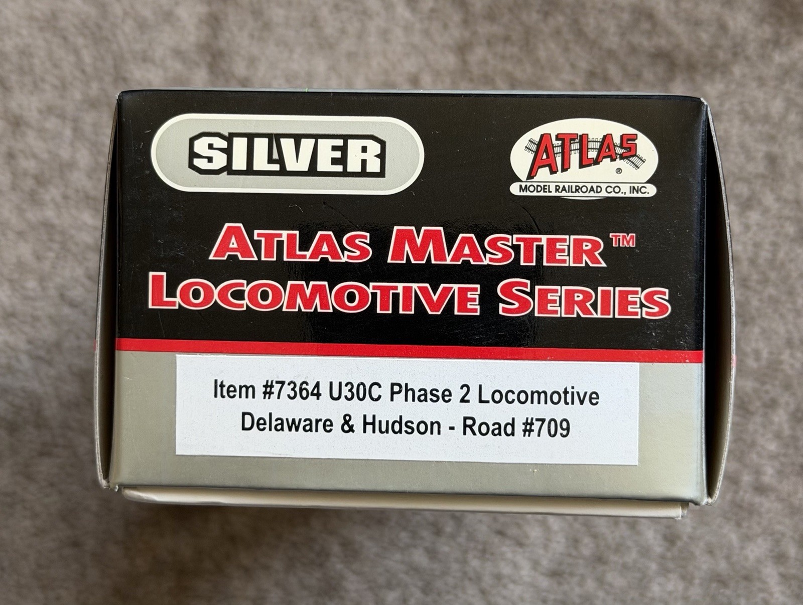 Atlas HO U30C Phase 2 Delaware & Hudson #709 C-C Diesel Locomotive DC 7364