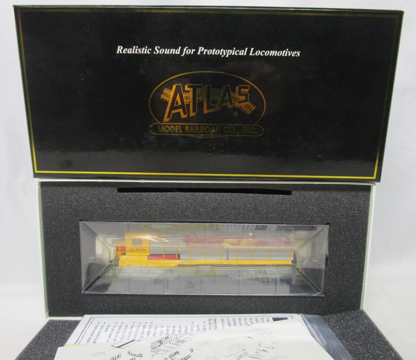 Atlas Gold HO Santa Fe Kodachrome GE B23-7 Diesel Locomotive #6388 DCC Sound