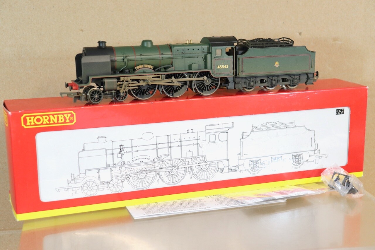 HORNBY R2456 DCC READY WEATHERED BR 4-6-0 PATRIOT 5XP LOCO 45543 HOME GUARD of