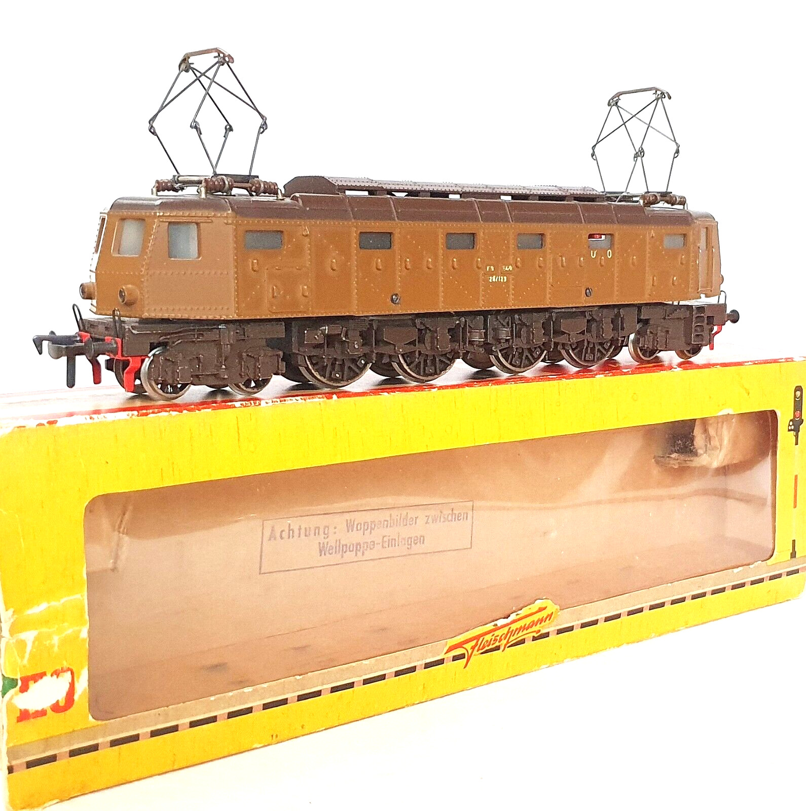 Fleischmann DC HO 1:87 Italy FS E-428 ELECTRIC LOCOMOTIVE Diecast Metal Boxed`58