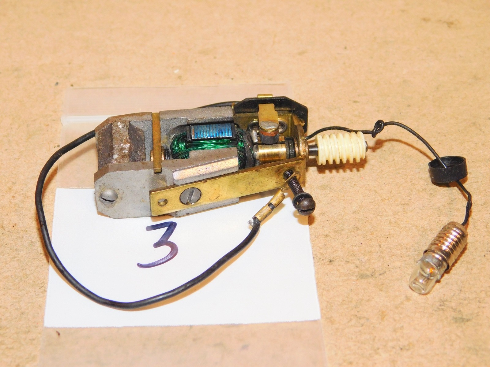 Tyco Mantua HO Parts Pacific Mikado Steam Locomotive Motor w/ Light RUNS WELL #3