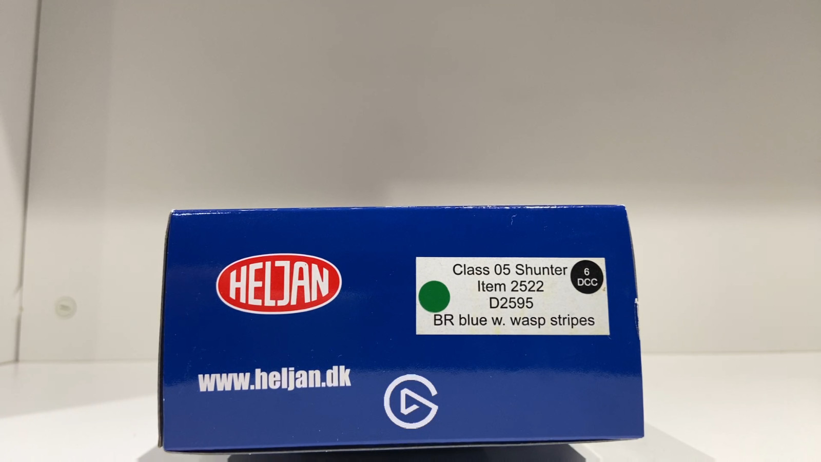 Heljan 2522 Class 05 Hunslet Shunter D2595 BR Blue Wasp Stripes As Preserved DCC