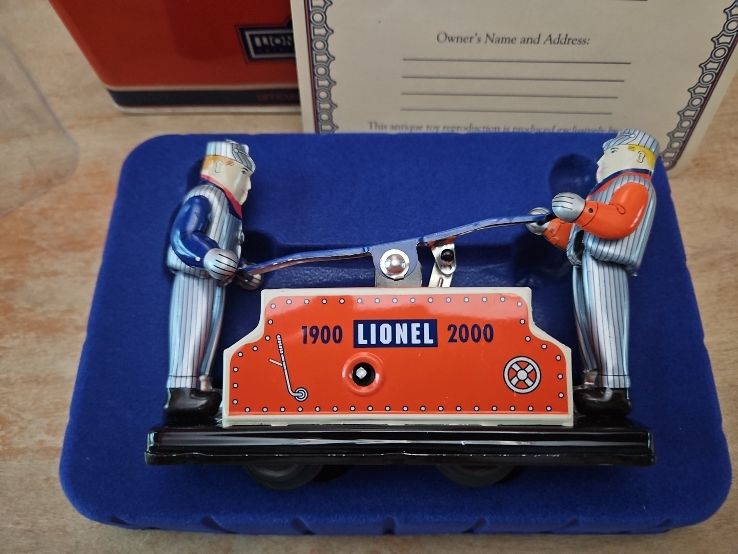 Schylling 13625 Lionel Railroad Hand Car Train Toy in Tin Box NEW IN BOX