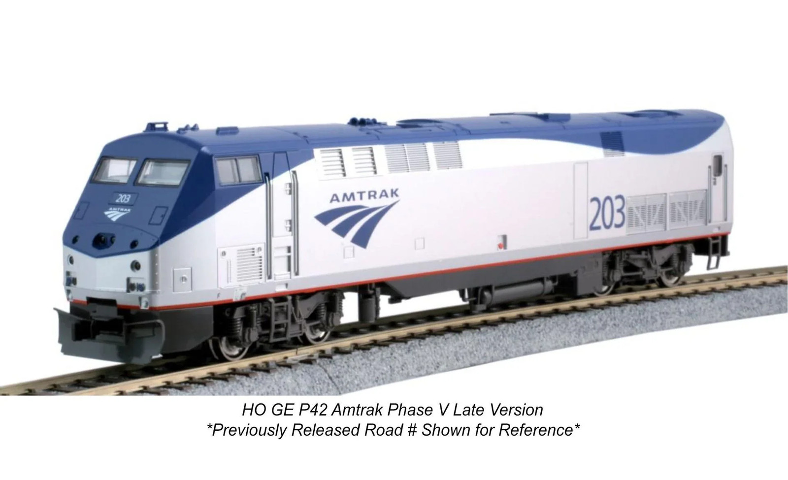 Kato 37-6118-LSD HO P42 LokSound DCC, Amtrak Ph V Late #180 w/Ditchlights