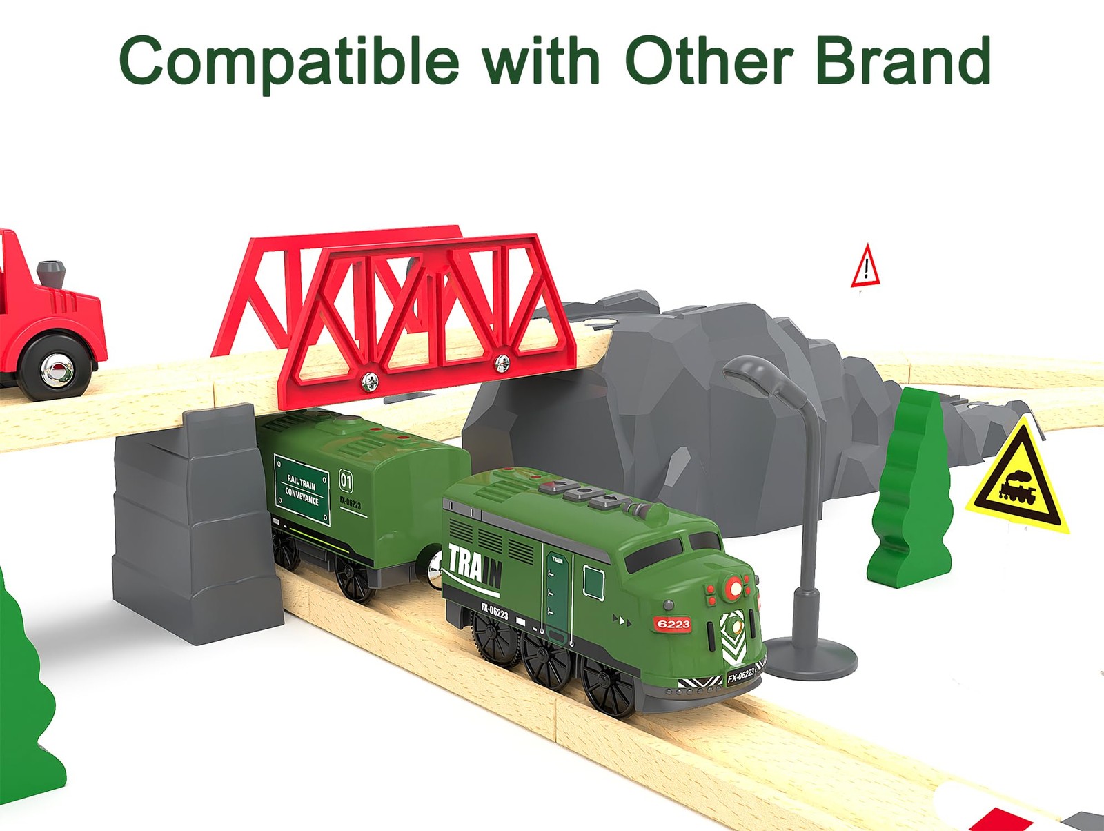 Train Toy Remote 4.3 inches (L) x 4.1 (W) x 2.8 (H), Green