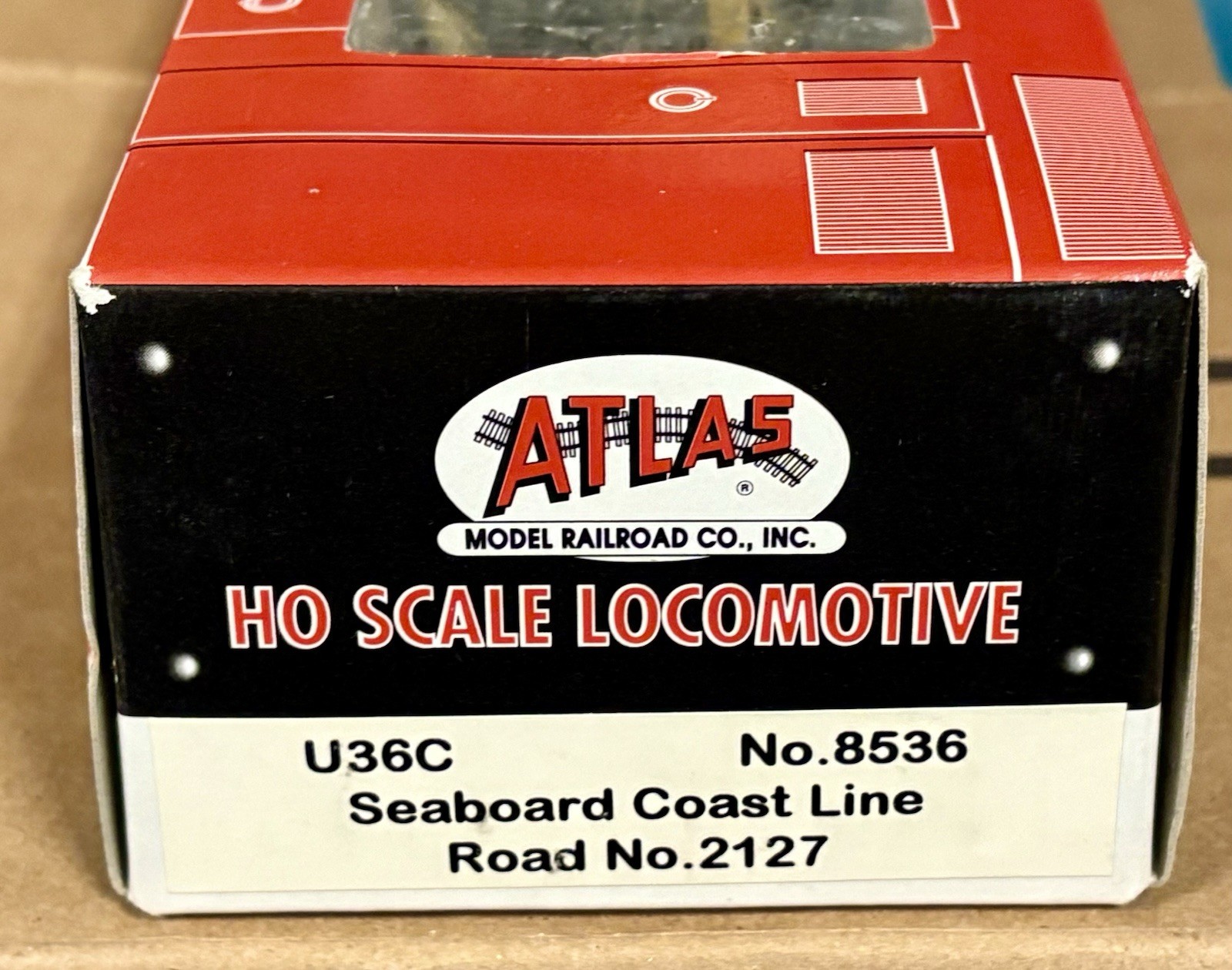HO Scale Atlas 8535 SCL Seaboard Coast Line U36C Diesel #2125 New In Box