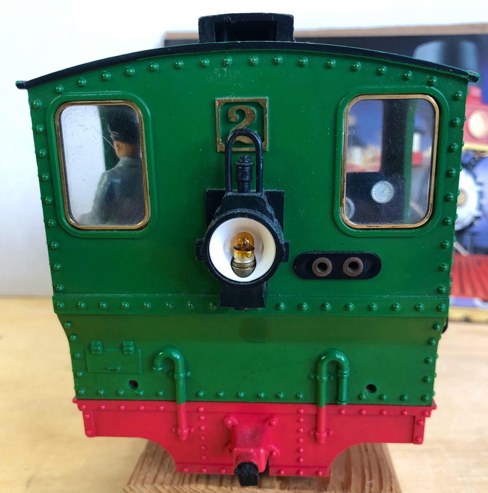 LGB G Gauge 0-4-0 Steam Locomotive Cab, Chassis, Boiler Tank w/Weight, Engineer