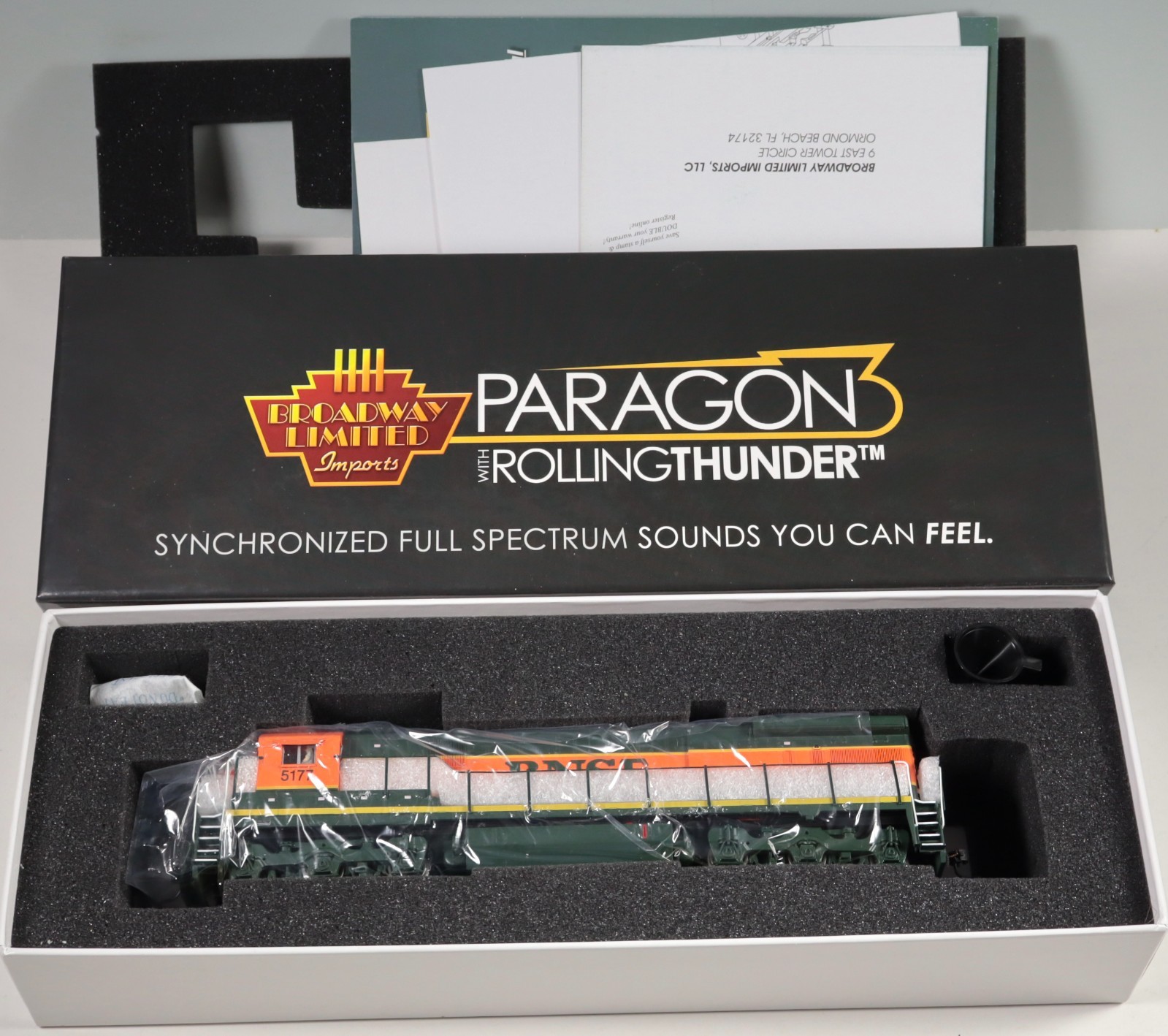 Broadway Limited #4407 Paragon 3 Rolling Thunder GE C30-7 BNSF 5177 sound DC/Dcc