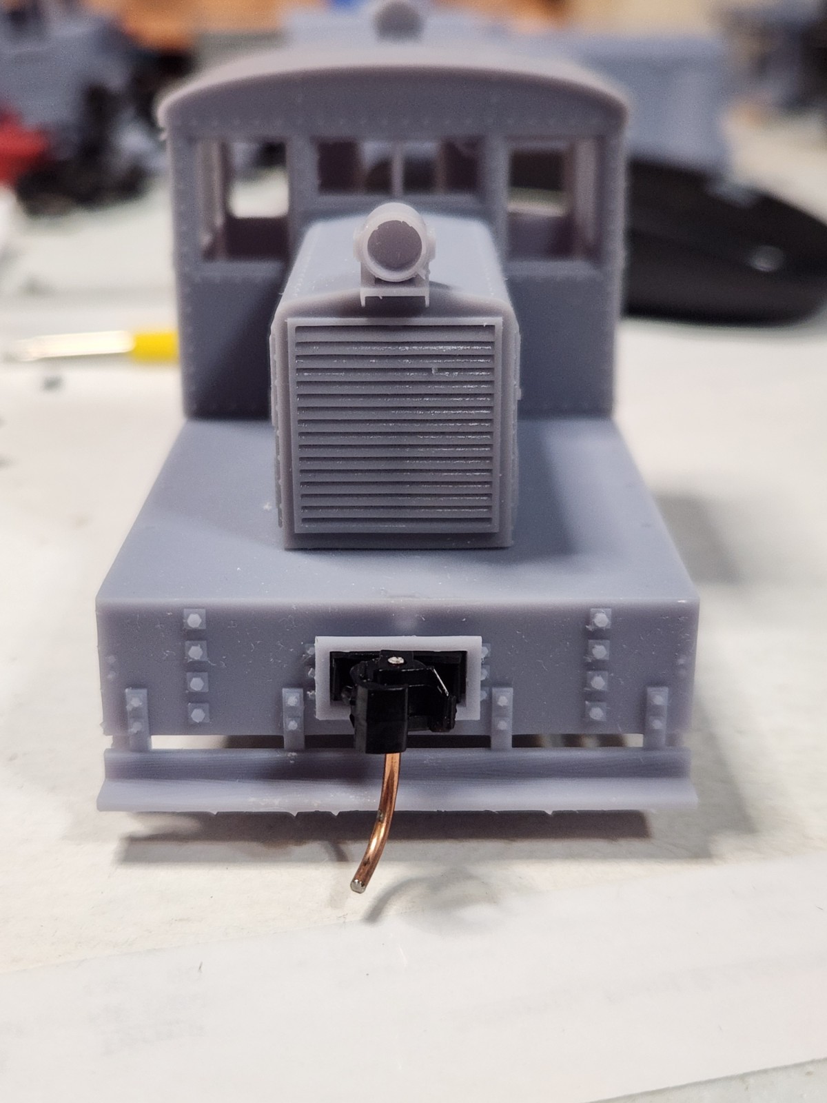 S Scale Freelance “Critter” Switcher Kit 3D Printed With Cab Interior Details