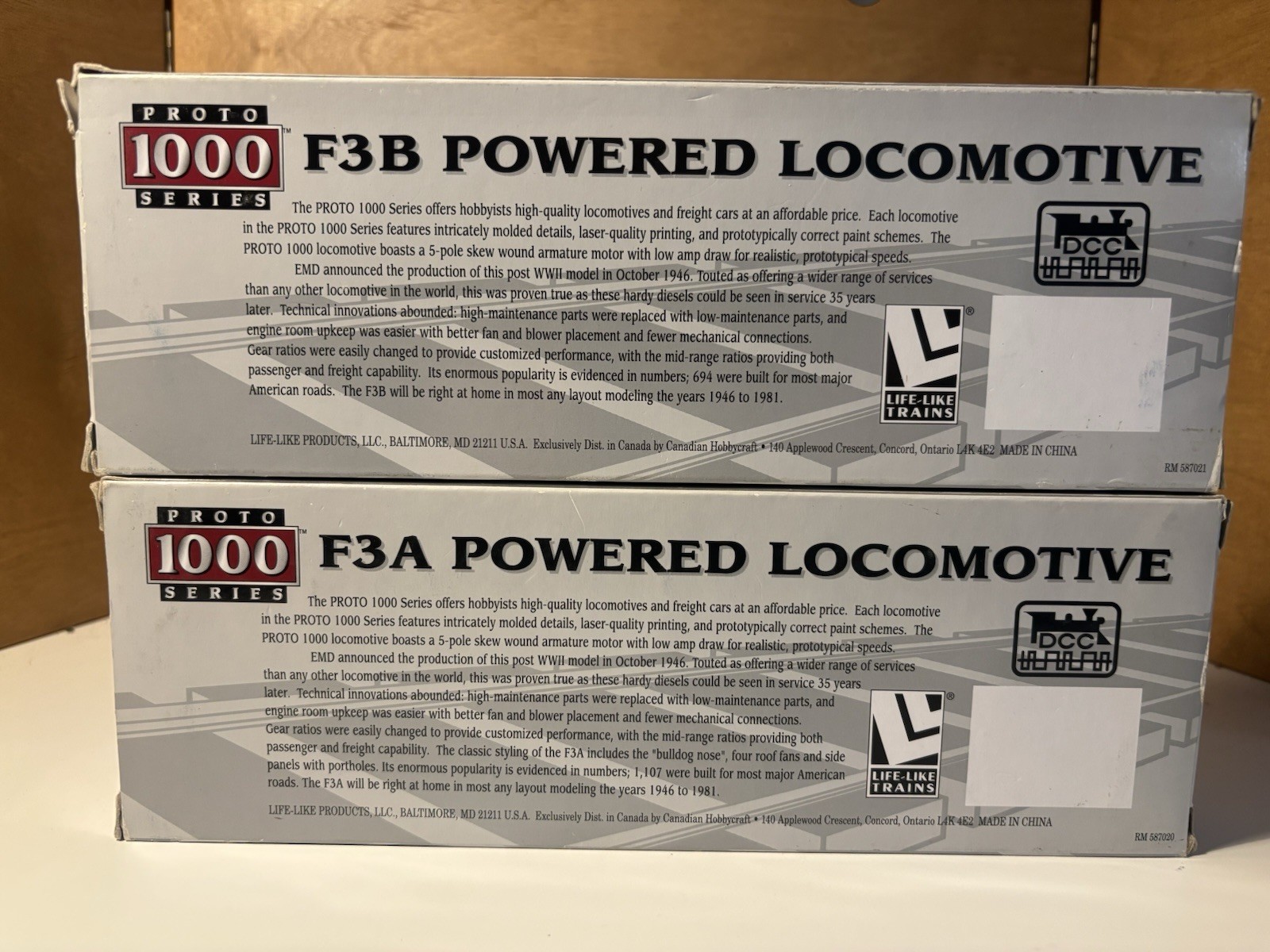 Proto 1000 HO F3A + F3B Powered Set Bangor & Aroostook #557 Matched Pair NIB