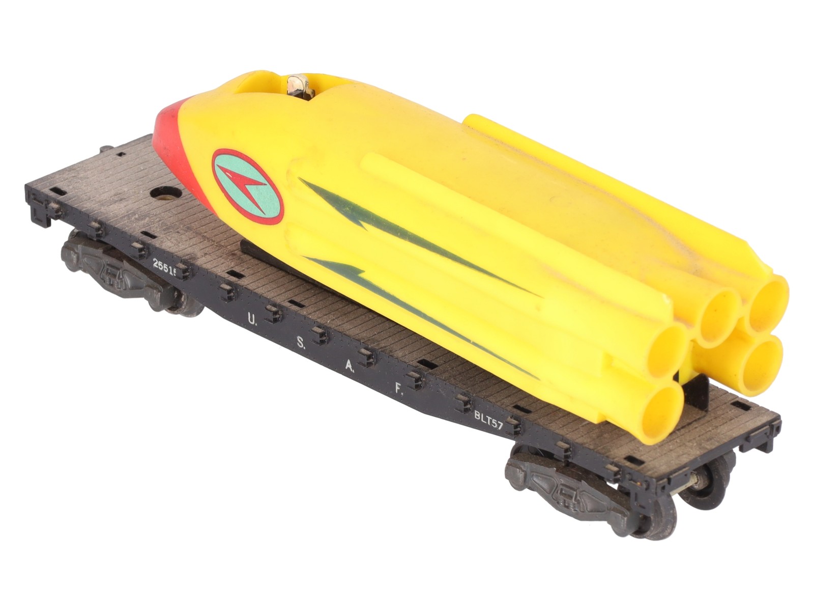 American Flyer 25515 Vintage S U.S.A.F. Flatcar with Motorized Rocket Sled