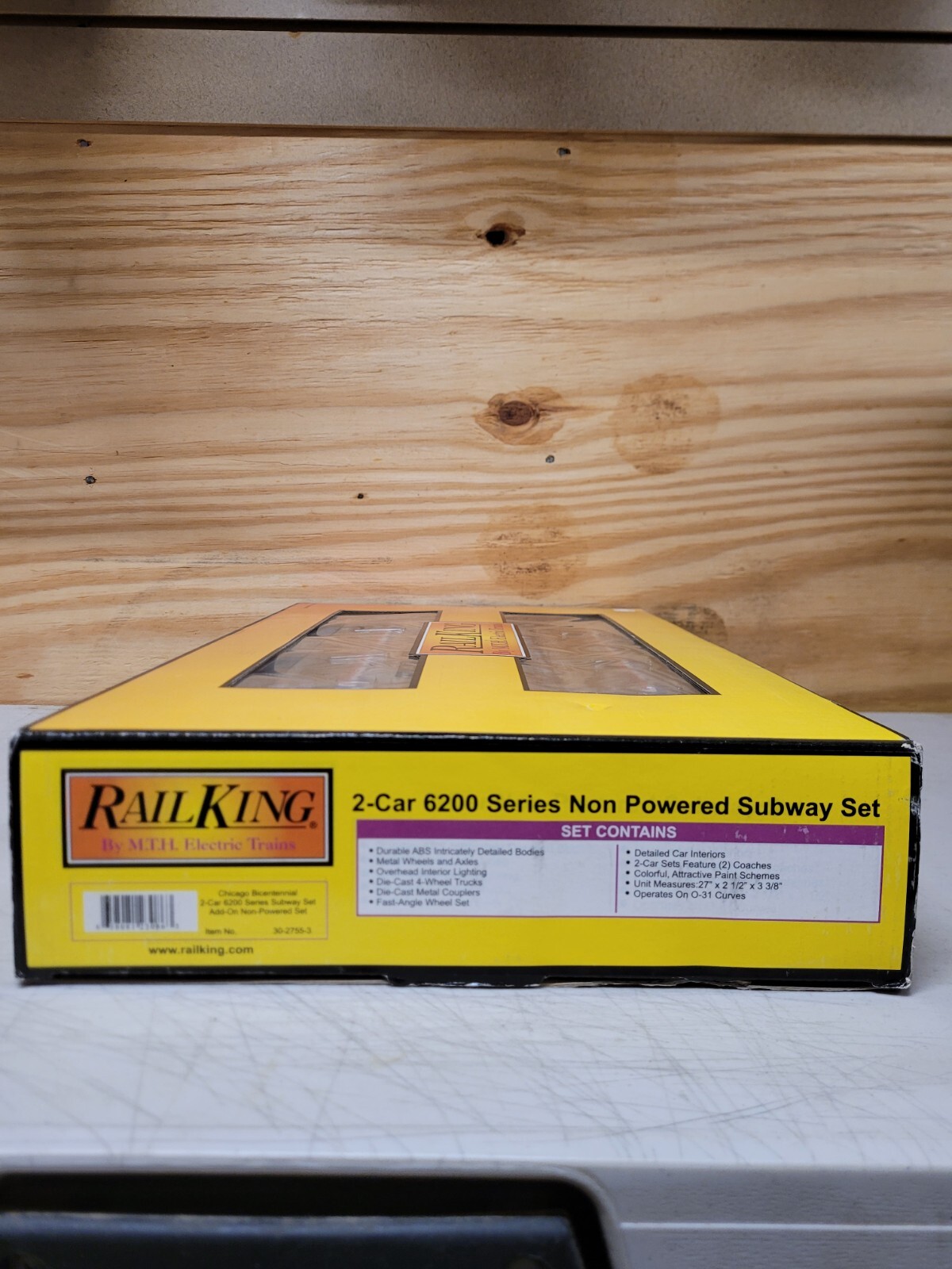 Railking by MTH 30-2755-3 Chicago Bicentennial 2-Car 6200 Series Subway Set