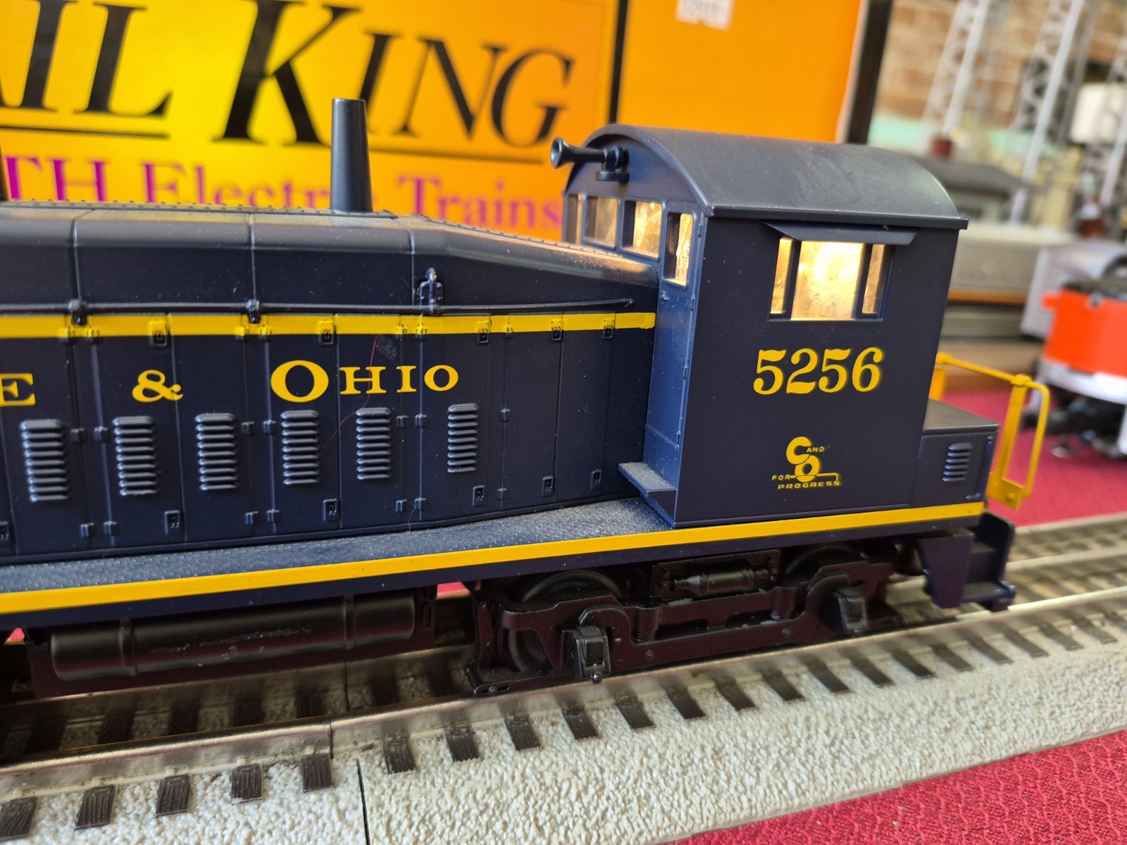 MTH RK #30-2168 B & O SW=9 SWITCHER #5256 DUAL MTRS NOT PROTO VG BX