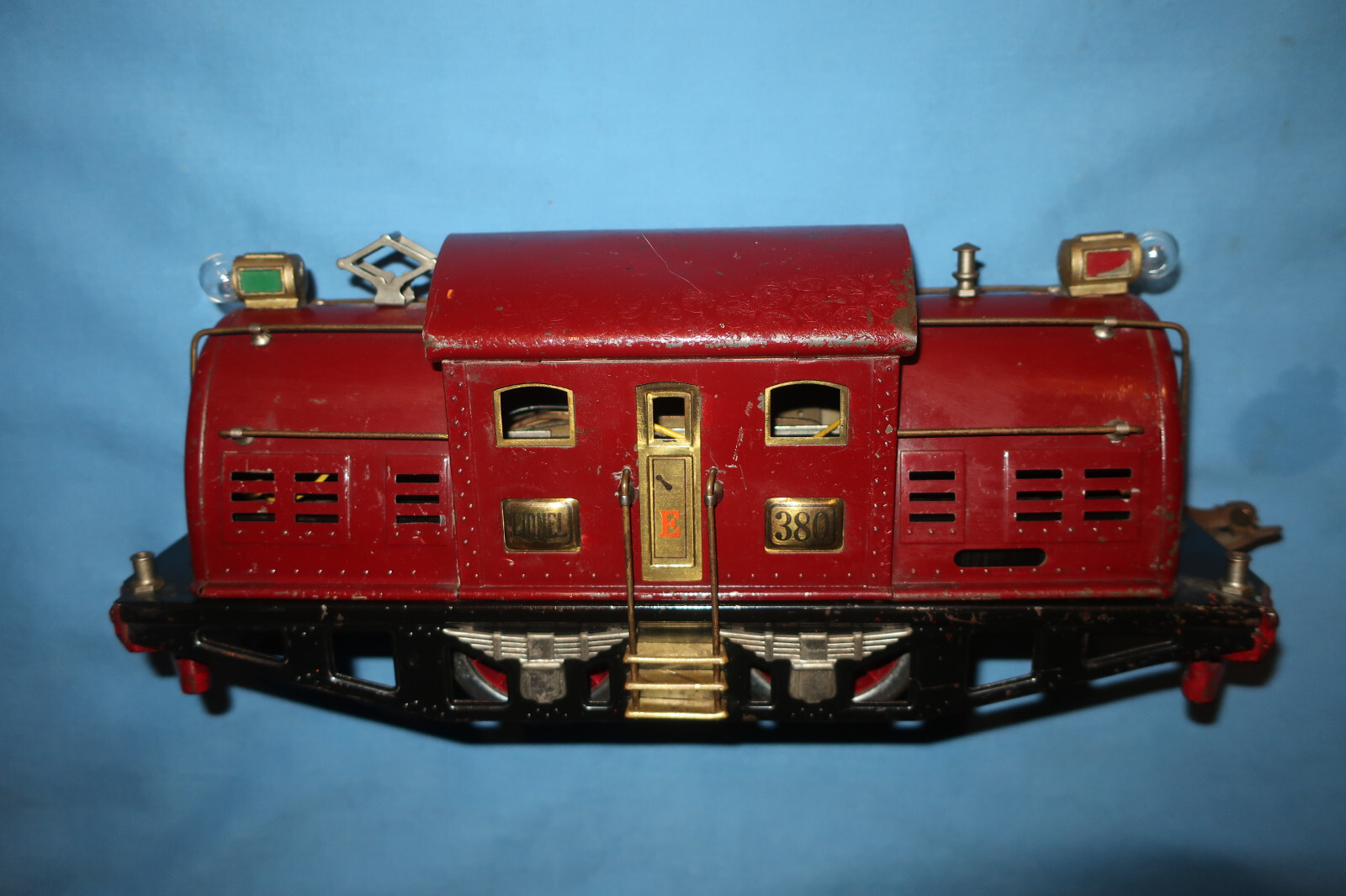 Lionel Pre-war Standard Gauge #380E Electric Locomotive. E Stamped on Doors