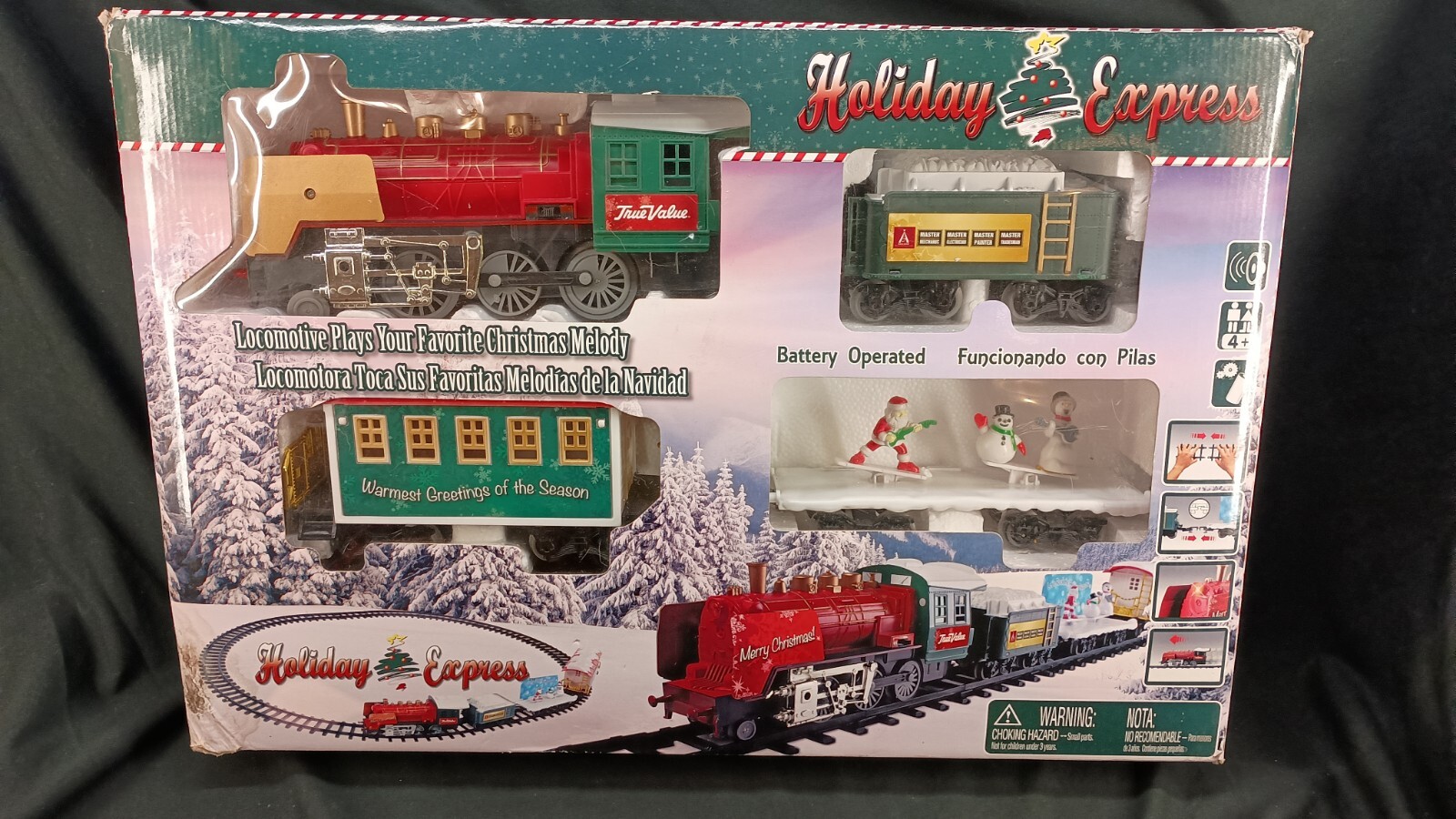 G-Scale True-Value Holiday Express Train Set Goldlok Toys UNTESTED