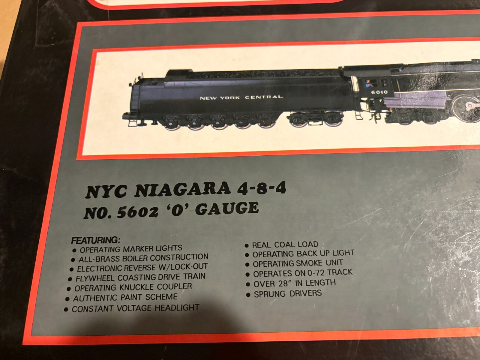 Williams NYC “Niagara” 4-8-4 Steam Engine *BRASS* O-Gauge L/N w/Original Box
