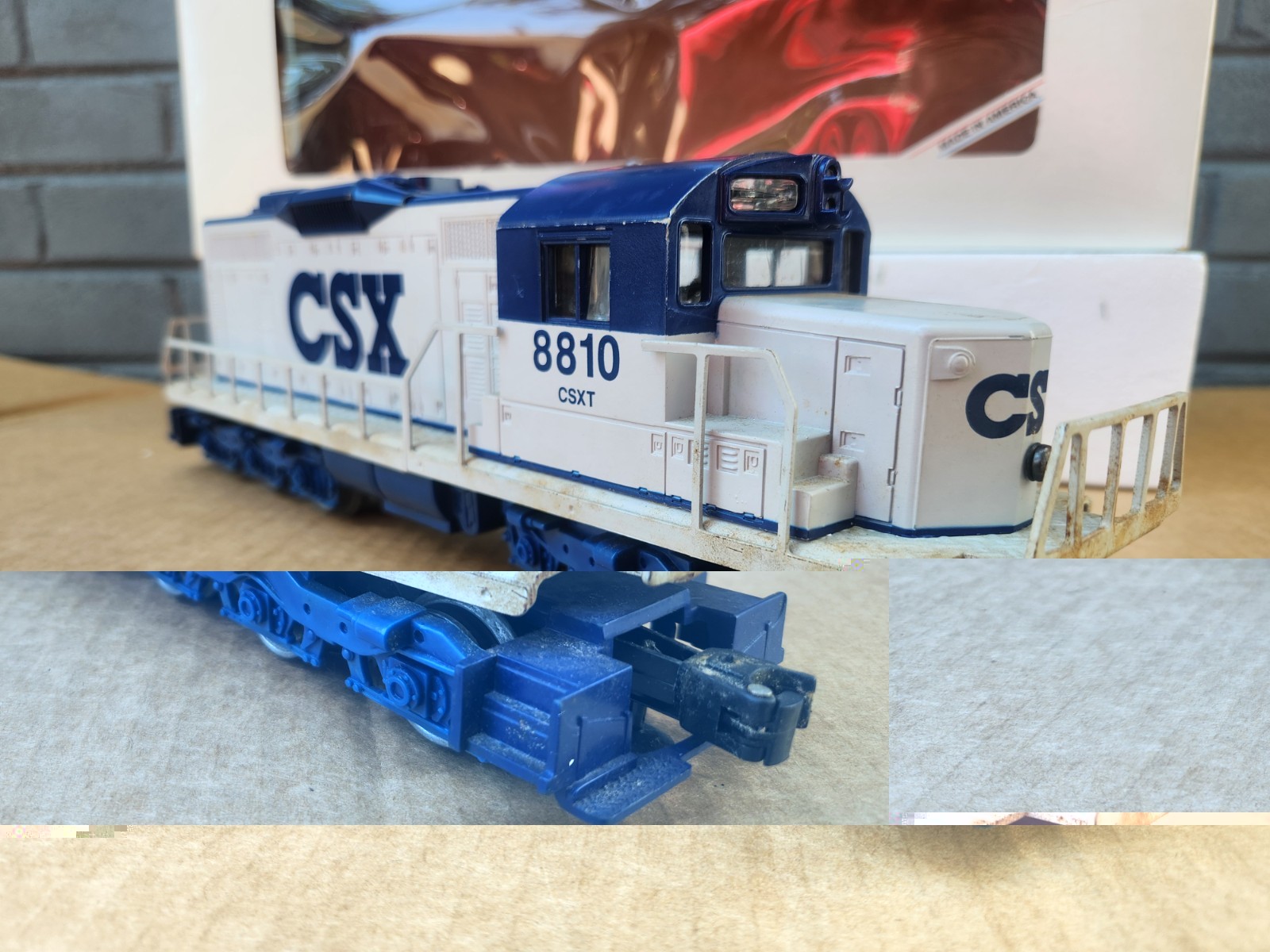 Lionel 6-18810 CSX SD18 Diesel Switcher Locomotive #8810 w/Horn & Original Box