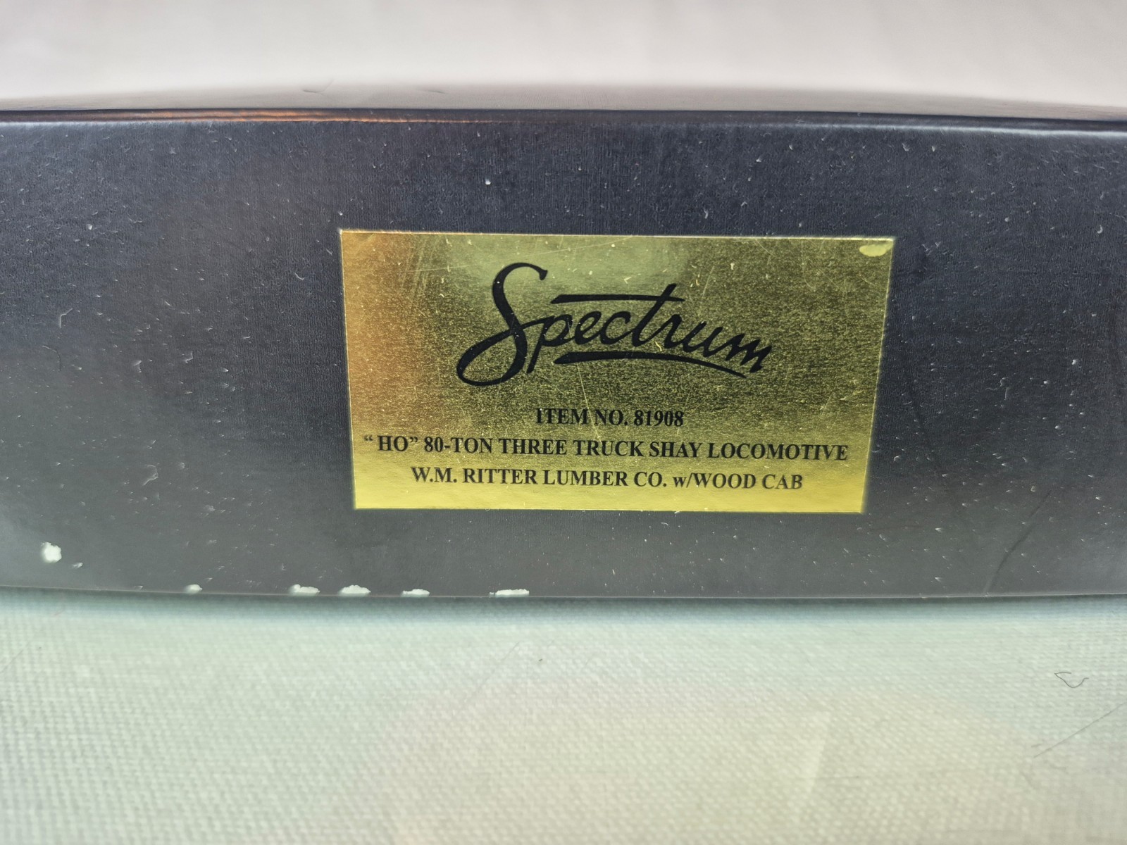HO BACHMANN SPECTRUM 81908 80-TON THREE TRUCK SHAY W.M. RITTER LUMBER WOOD CAB