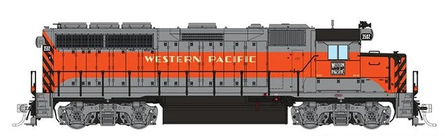 Rapido ~ HO Scale ~ EMD GP40 ~ Western Pacific #3502 ~ DC/Silent ~ 040035