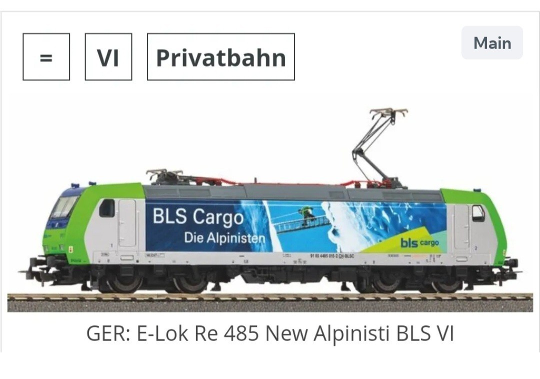 Piko BLS Cargo Electric Locomotive 57945 HO Scale DCC Ready
