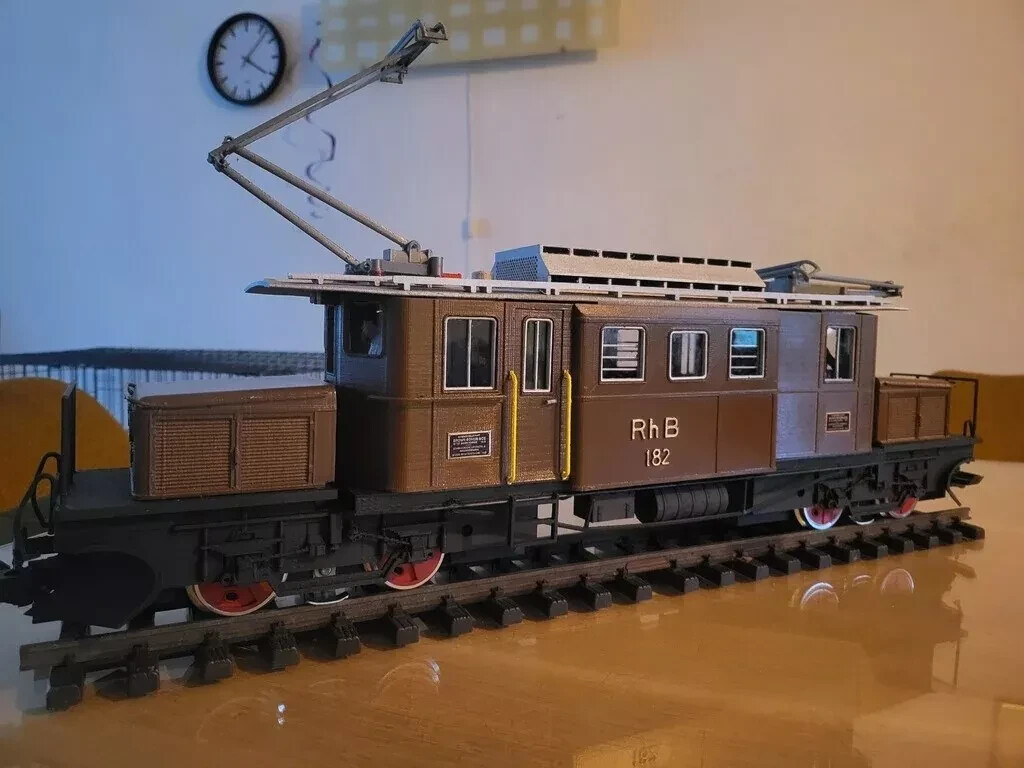 RhB Bernina Crocodile G-Scale Locomotive Kit – 3D Printed Model