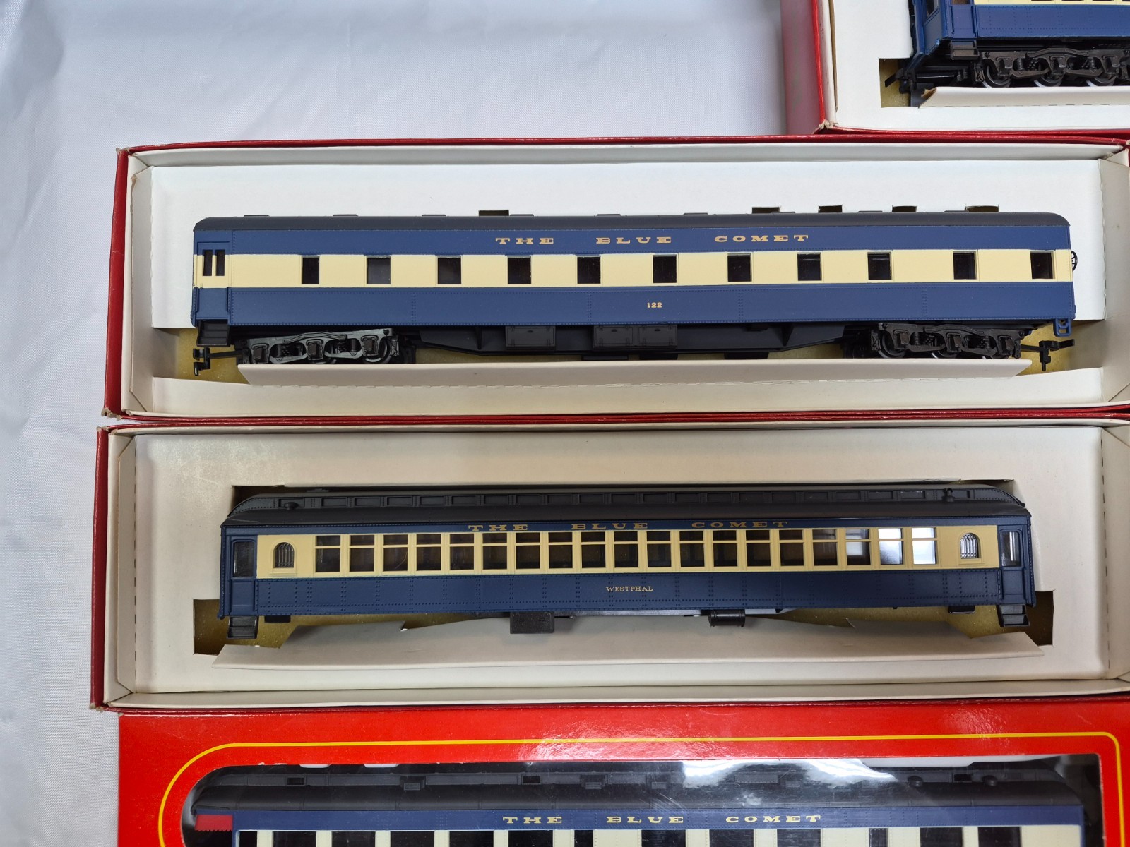RIVAROSSI & IHC HO JERSEY CENTRAL BLUE COMET 9 PC SET E8 A-A & 7 CARS “SCARCE”