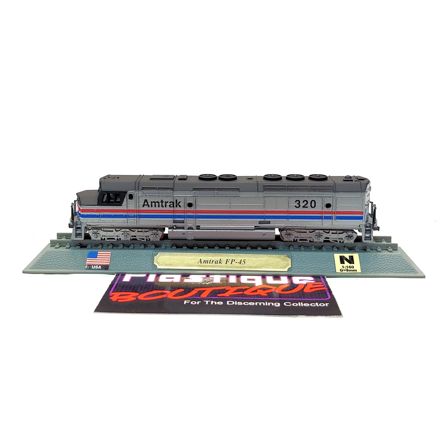 Del Prado Amtrak FP-45 EMD 1:160 2 STATIC MODEL LOCOMOTIVE TRAIN ENGINE SANT…