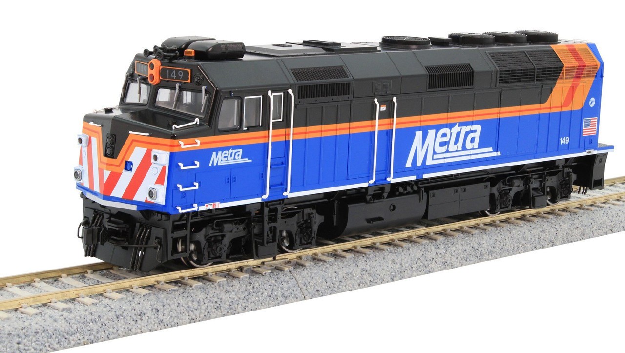 Kato HO Scale ~ EMD F40PH Commuter ~ Chicago Metra #149 ~ DCC Silent ~37-6575DCC