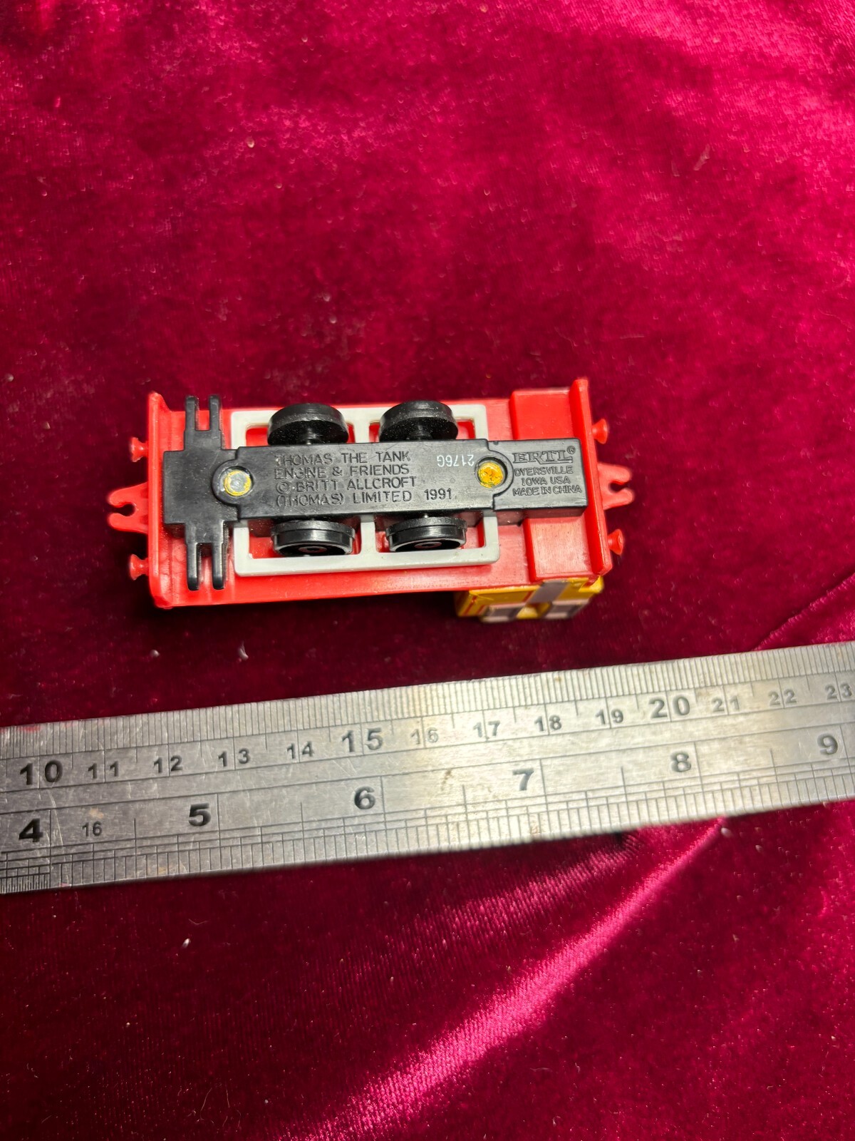 Vintage ERTL Britt Allcroft Ben SCC tank engine train carriage, 1991, diecast