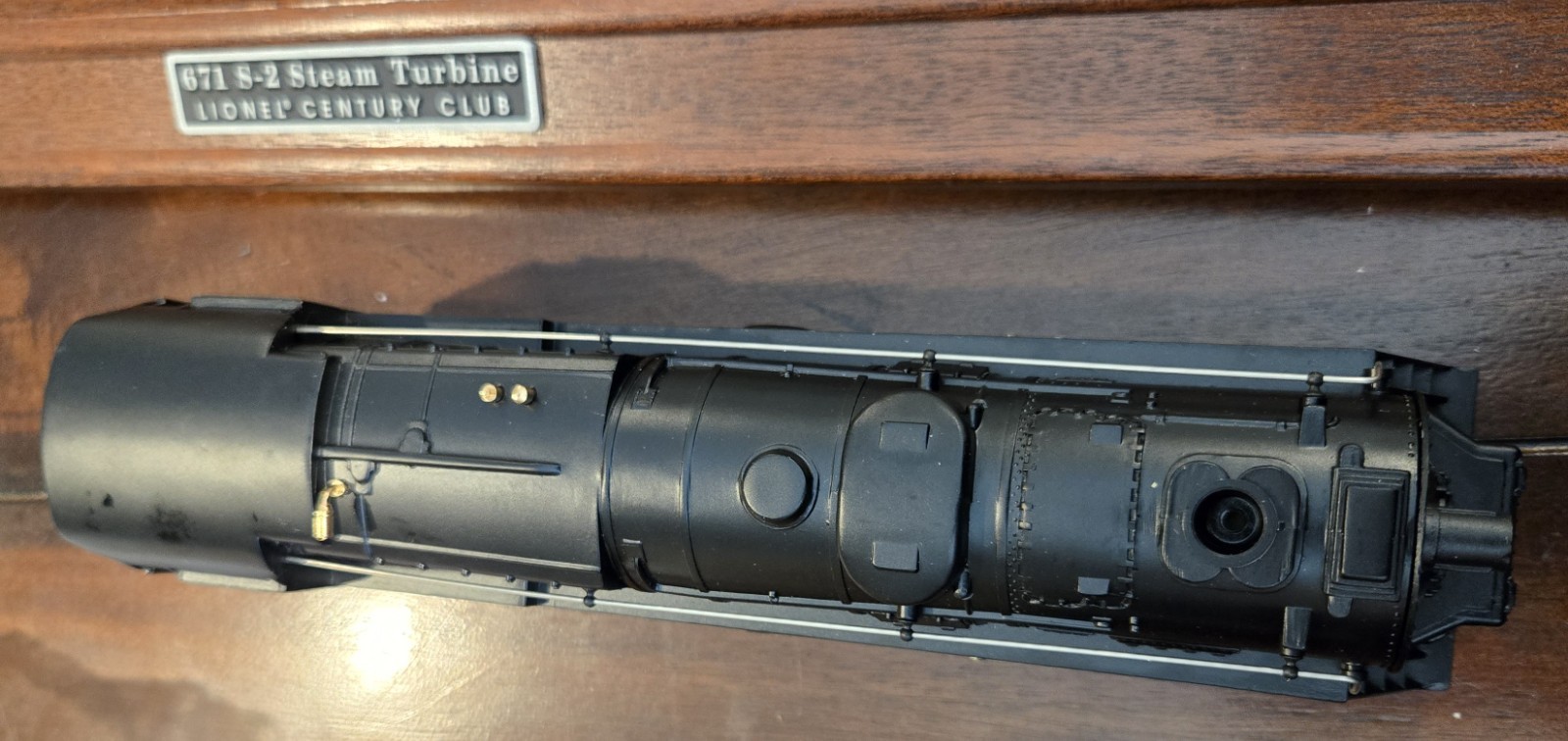 Century Club S‑2 Turbine #671, die‑cast, RailSounds, Command Control.