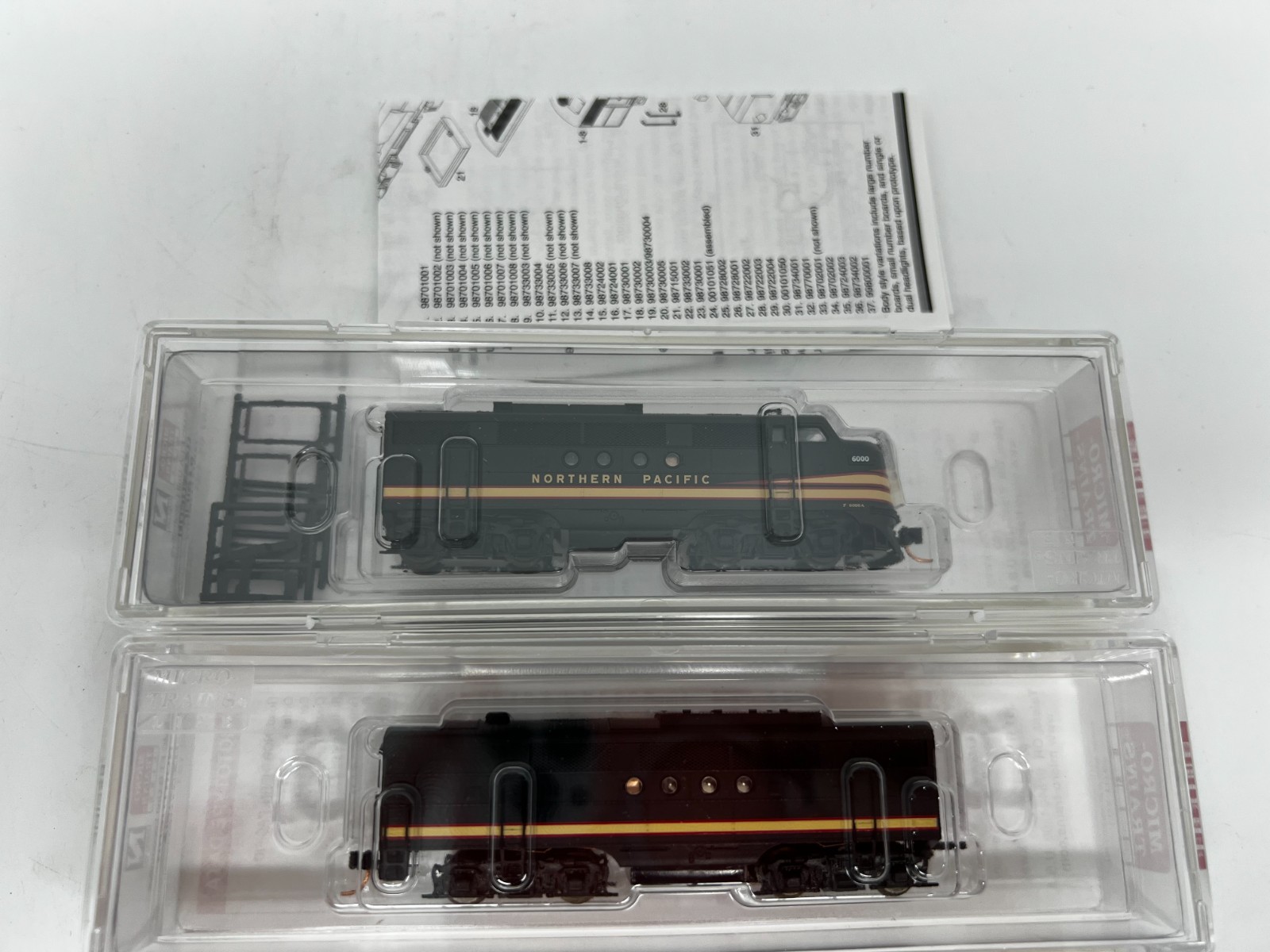 Micro-Trains Line Northern Pacific EMD FT A/B Unit Locomotive Rd#6000 – (S) #6F